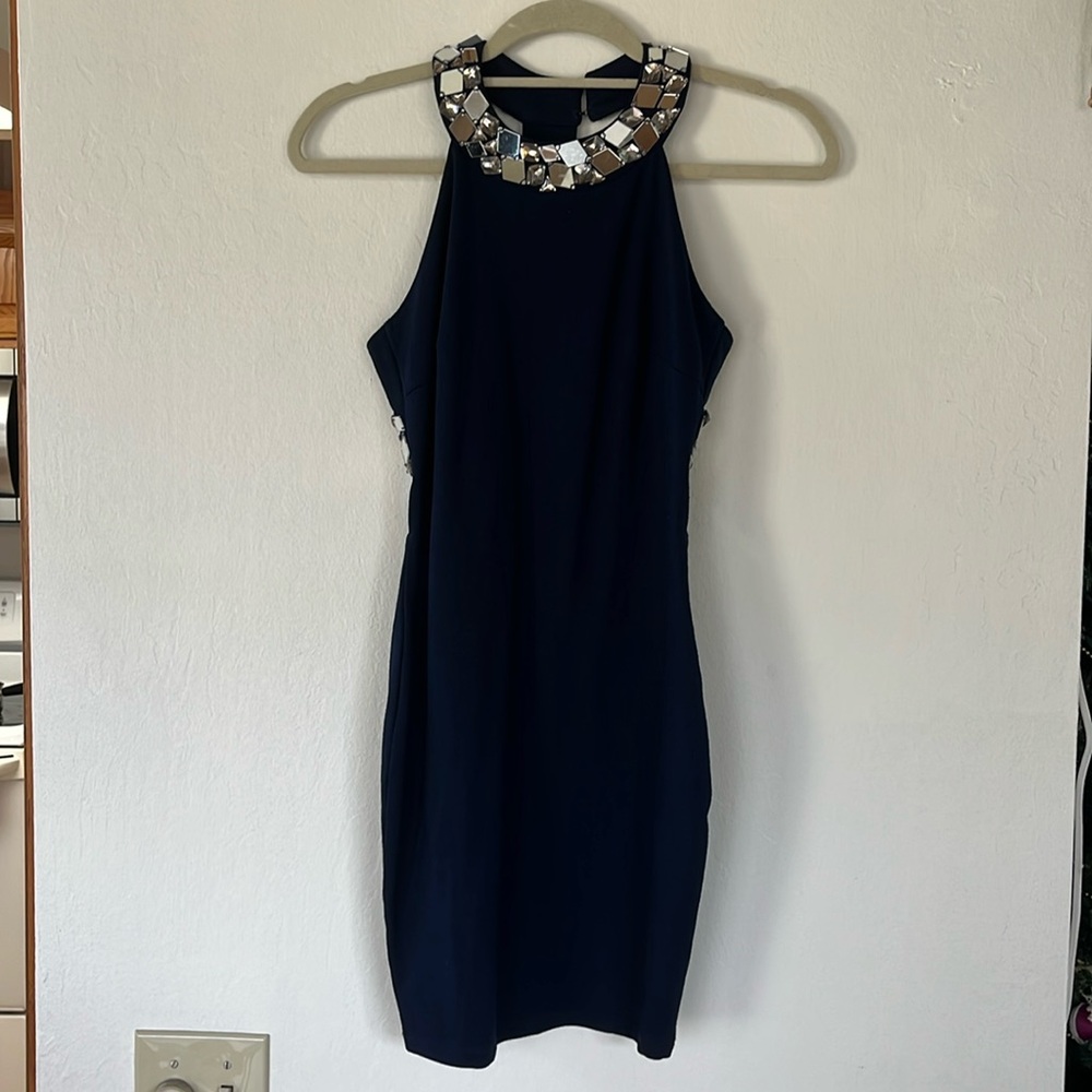 ASOS mini dress with mirrored back